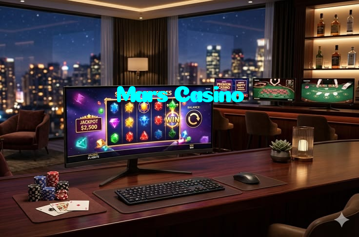 Mars Casino casino presented on mobile device in Pakistan with slots and live games
